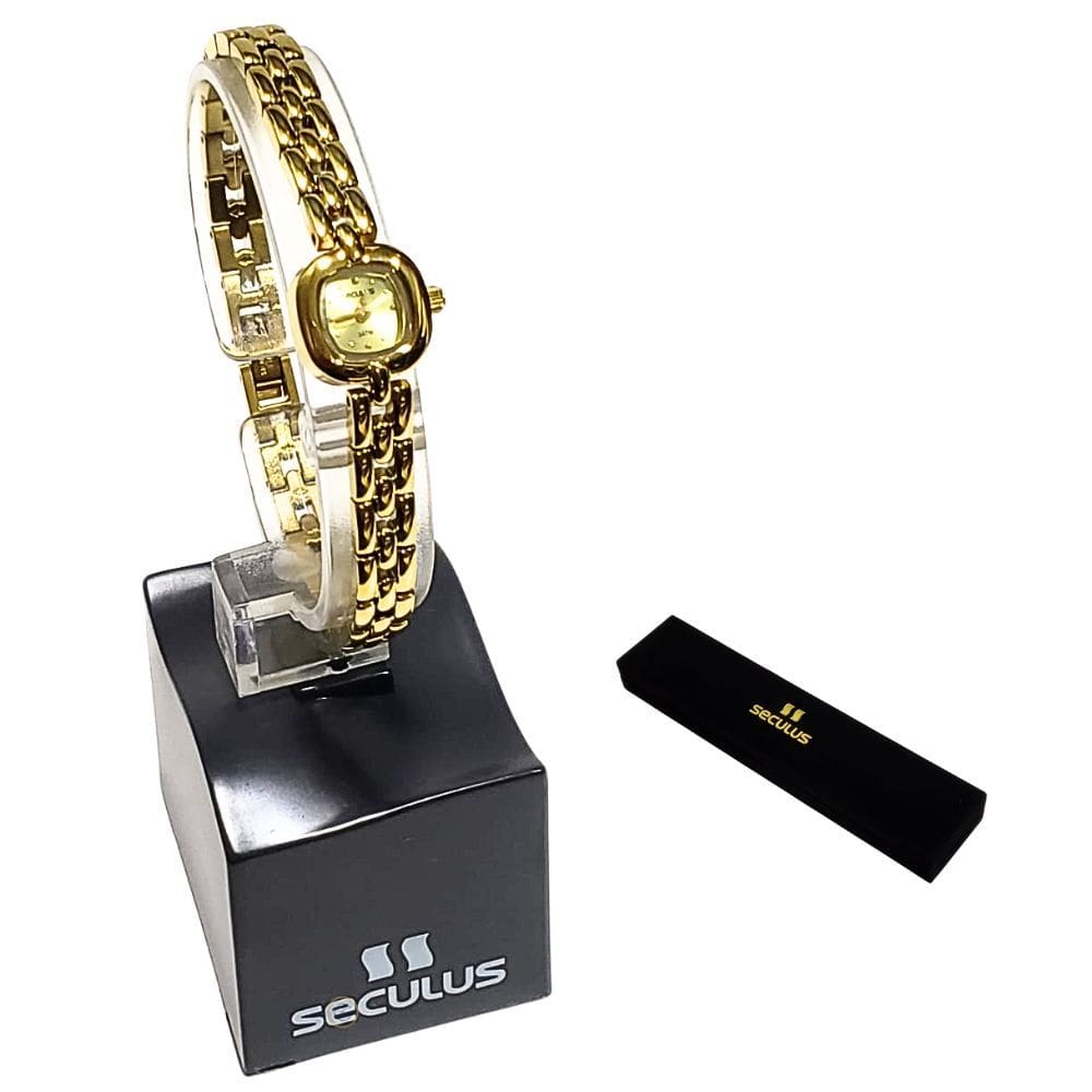 Relógio Seculus Feminino Analógico Quadrado Mini 44068LPSVDA1