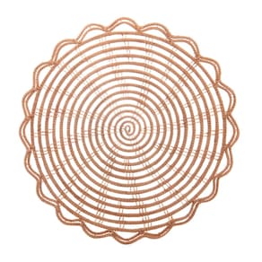 Lugar Americano de Fibra Natural Flor Palm 35cm - Lyor