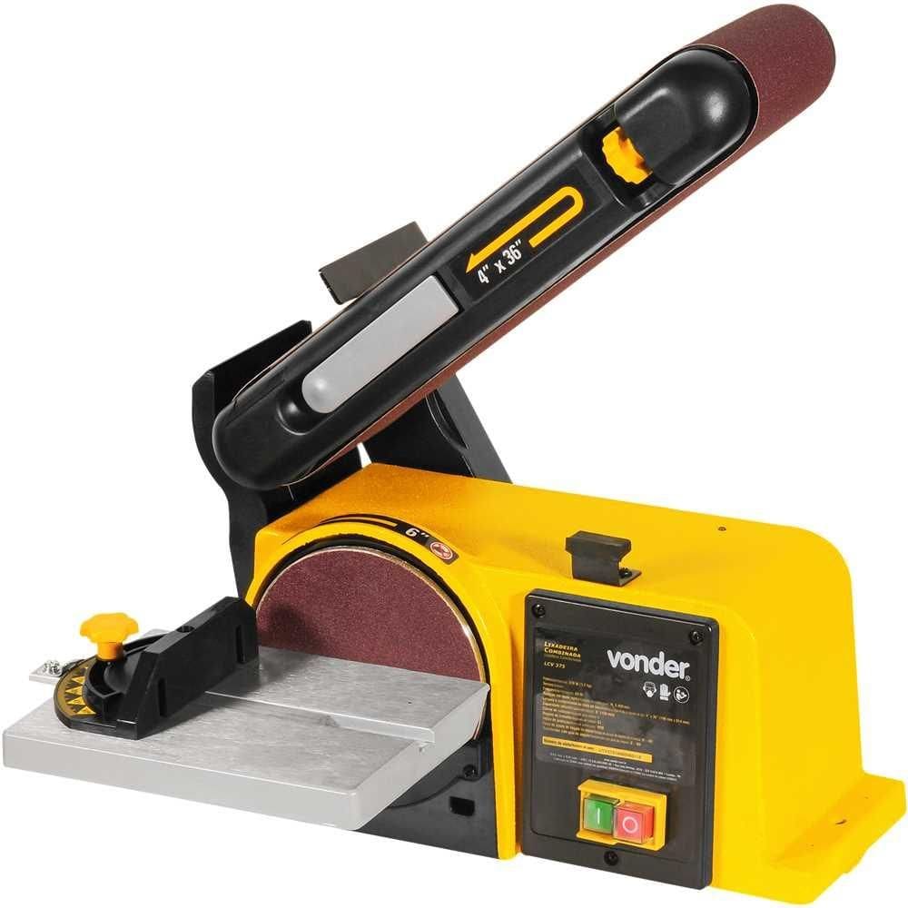 Lixadeira Combinada com Mesa Lateral Vonder 220V Profissional Madeira Vidro Resina