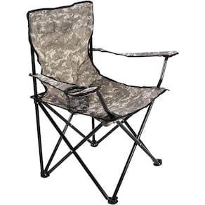 Cadeira Para Camping Dobrável Porta Copo Camuflada