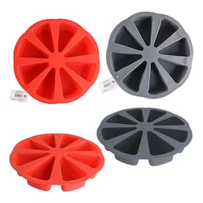 Forma de Silicone com 8 Espaços em Formato de Fatias 27cm