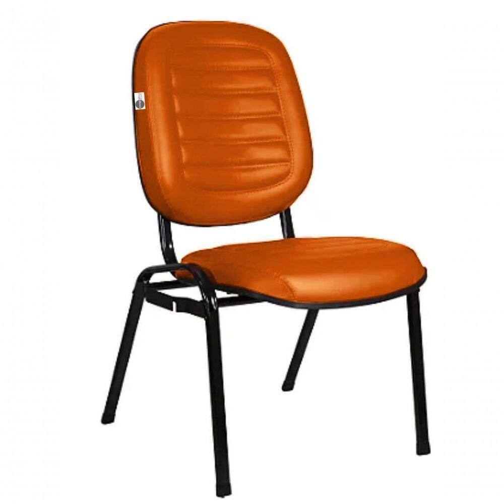 Cadeira Empilhável Para Igrejas Evangélicas Linha Holy Laranja