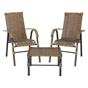 Conjunto De Mesa De Centro E 2 Cadeiras Bela Para área Externa Pequi