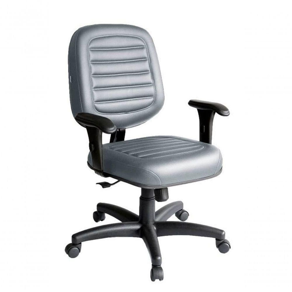 Cadeira Diretor Para Escritório Linha Blenda Cinza