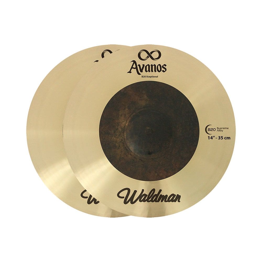 Par de Pratos Waldman Avanos Chimbal Hi-Hat 14" - PT0053