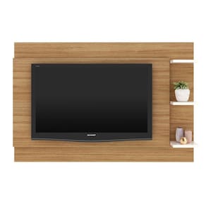 Painel para Tv até 65 Polegadas 180 X 120 X 23 Cm Amêndoa/Branco
