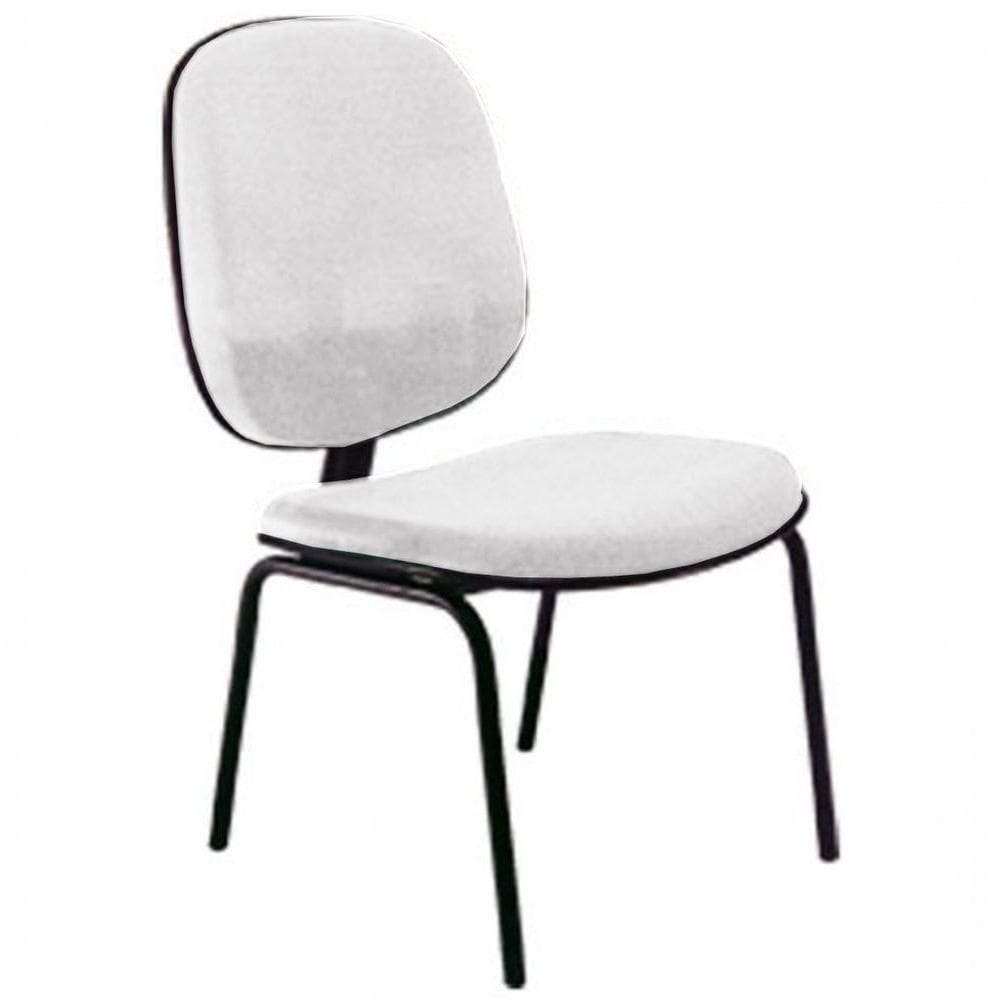 Cadeira Diretor Fixa Para Escritório Linha Uno Branco