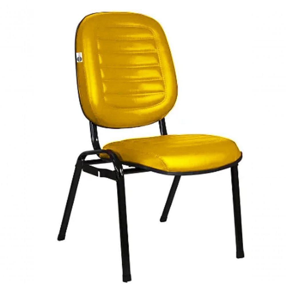 Cadeira Empilhável Para Igrejas Evangélicas Linha Holy Amarelo