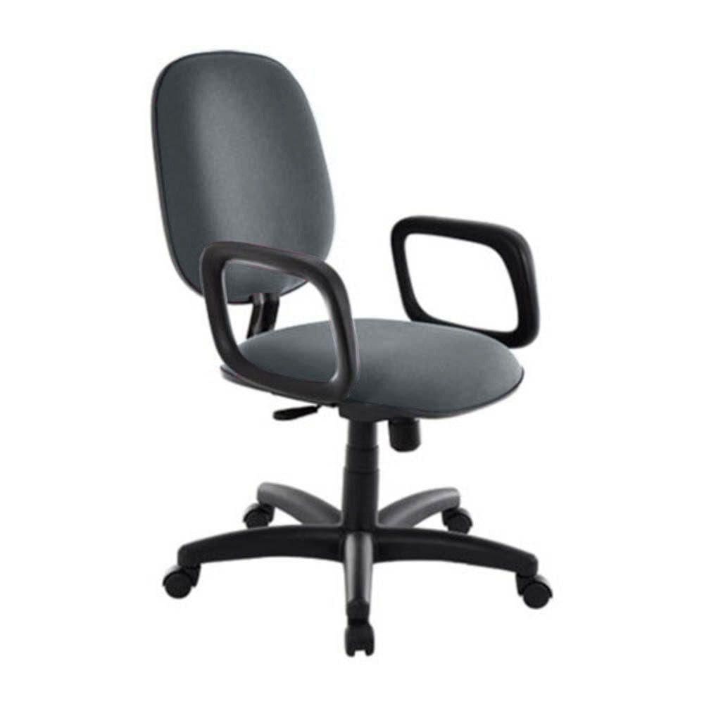 Cadeira Diretor Para Escritório Com Braços Linha Uno Cinza