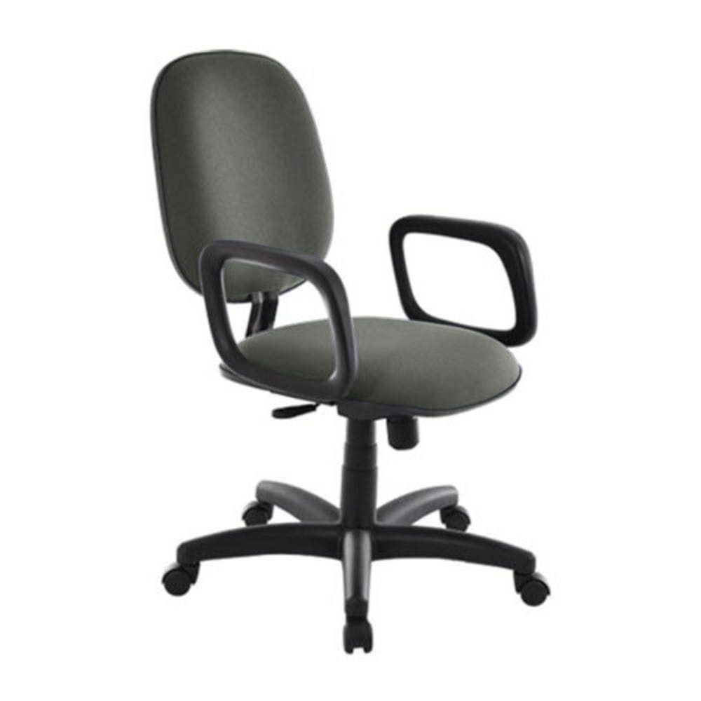 Cadeira Diretor Para Escritório Com Braços Linha Uno Cinza