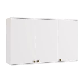 Armário Aéreo Celeste Kappesberg 100% Mdf 3 Portas Branco 120cm