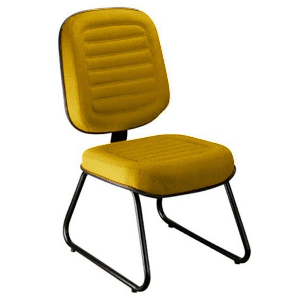 Cadeira Diretor Para Escritório Gomada Linha Blenda Amarelo