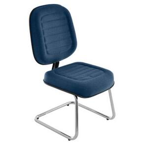 Cadeira Diretor Para Escritório Cromada Linha Blenda Azul