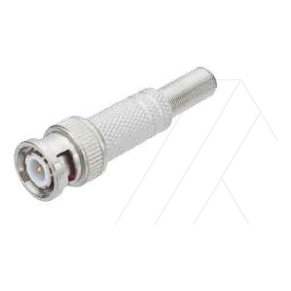 Kit Com 10 Conector Bnc Metal 6mm C/ Mola E Parafuso