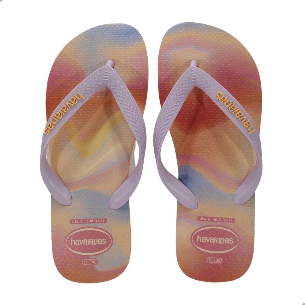 Chinelo Feminino Havaianas Top Fashion-Pêssego