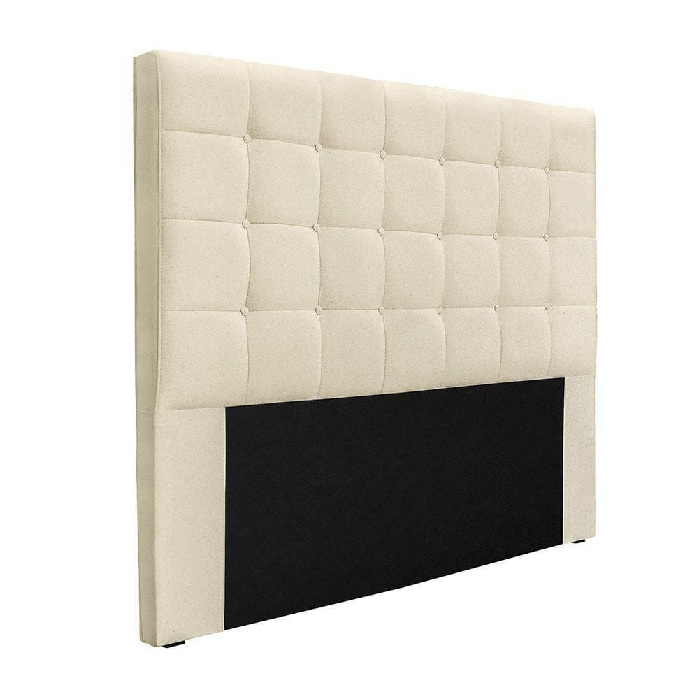 Cabeceira Cama Box Queen 160 Cm Verona Linho Pérola S04 - D`rossi