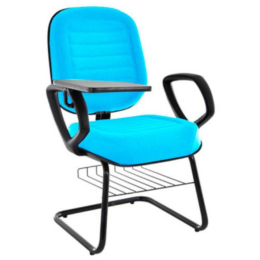 Cadeira Universitária Com Prancheta Linha Blenda Azul