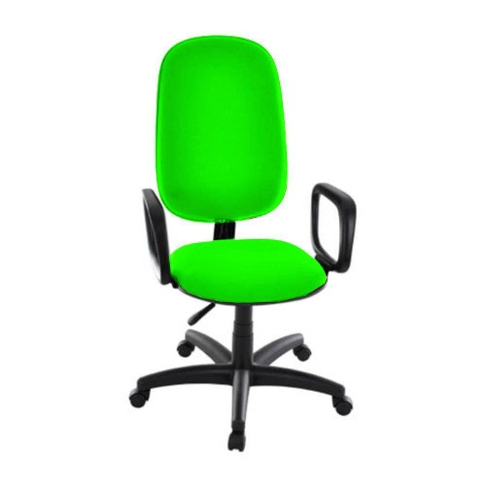 Cadeira Presidente Para Escritório Com Braços Linha Uno Verde