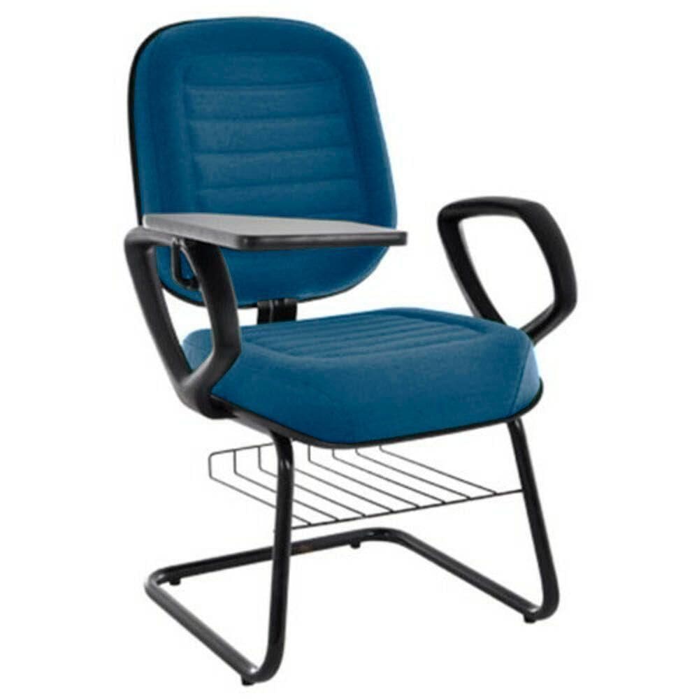 Cadeira Universitária Com Prancheta Linha Blenda Azul