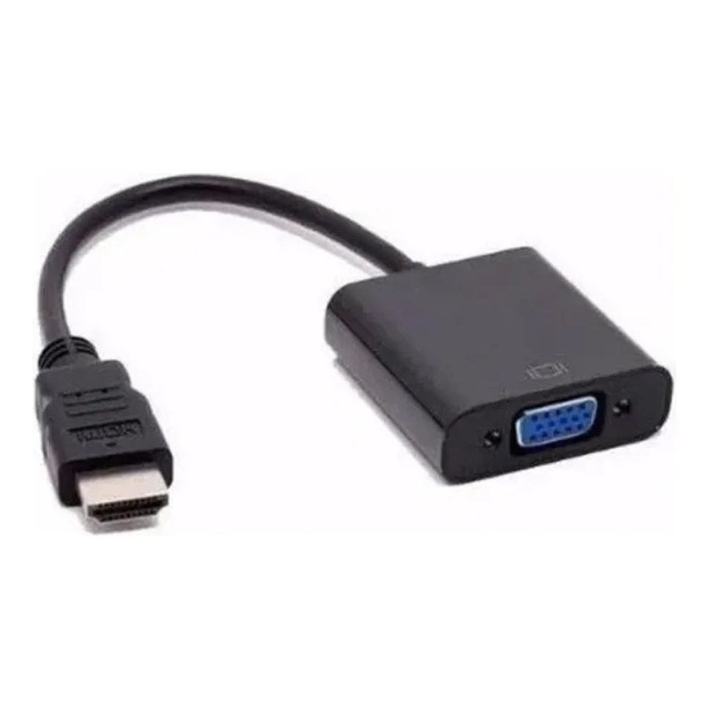 Conversor Hdmi Macho X Vga Fêmea Preto
