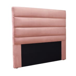 Cabeceira Cama Box Solteiro 90 Cm Arles Veludo S04 - D`rossi Cor Rosa