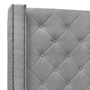 Cabeceira Casal Cama Box 140cm Louise S06 Linho Cinza - Mpozenato