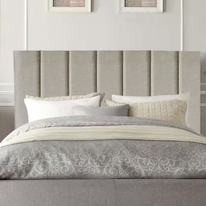 Cabeceira Carla Pé Plástico 90cm Solteiro Para Cama Box Quarto Linho Bege - Gat Magazine