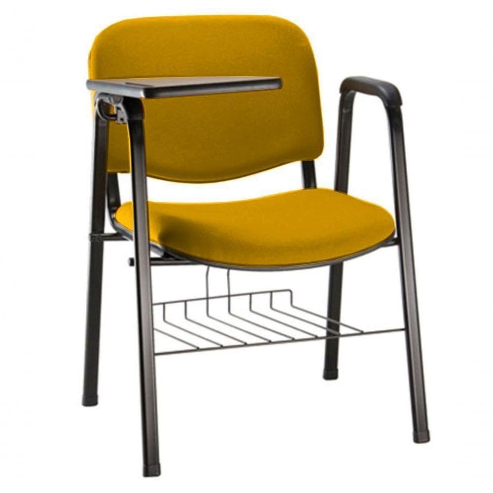 Cadeira Universitária Para Auditórios Linha Hotel Amarelo