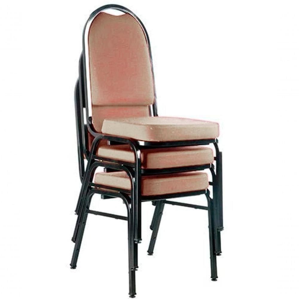 03 Cadeiras Para Hotel E Auditório Linha Hotel Bege