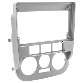 Moldura de Painel 2 Din 9" Polegadas Gol Saveiro Parati G4 Prata