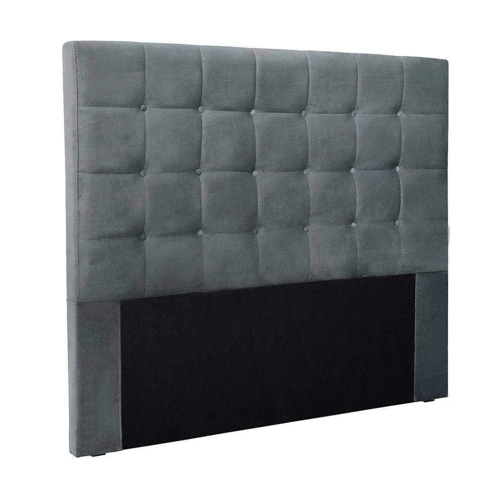 Cabeceira Cama Box King 195 Cm Verona Veludo Cinza S04 - D`rossi