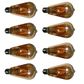Lampada LED Multi Filamento Retro Kit 8 Unidades Bivolt 30W Iluminaçao Decoraçao Casa Jardim Vintage