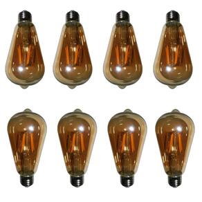 Lampada Led Multi Filamento Kit 8 Unidades 30W Decoraçao Vintage Retro Iluminaçao Casa Jardim