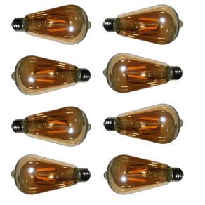 Lampada LED Multi Filamento Kit 8 Unidades 30W Bivolt Retro Vintage Iluminaçao Quarto Sala de Jantar Decoraçao