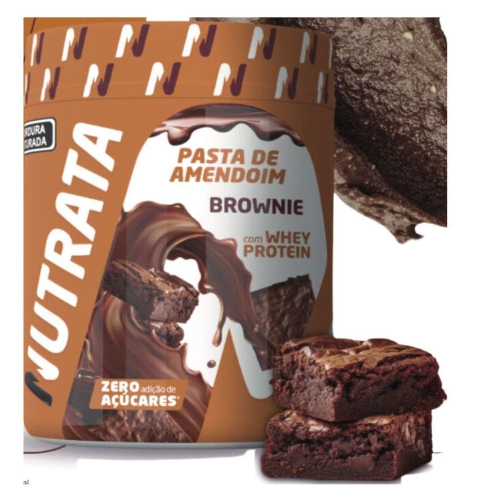 Pasta De Amendoim Com Whey Protein Nutrata 600G