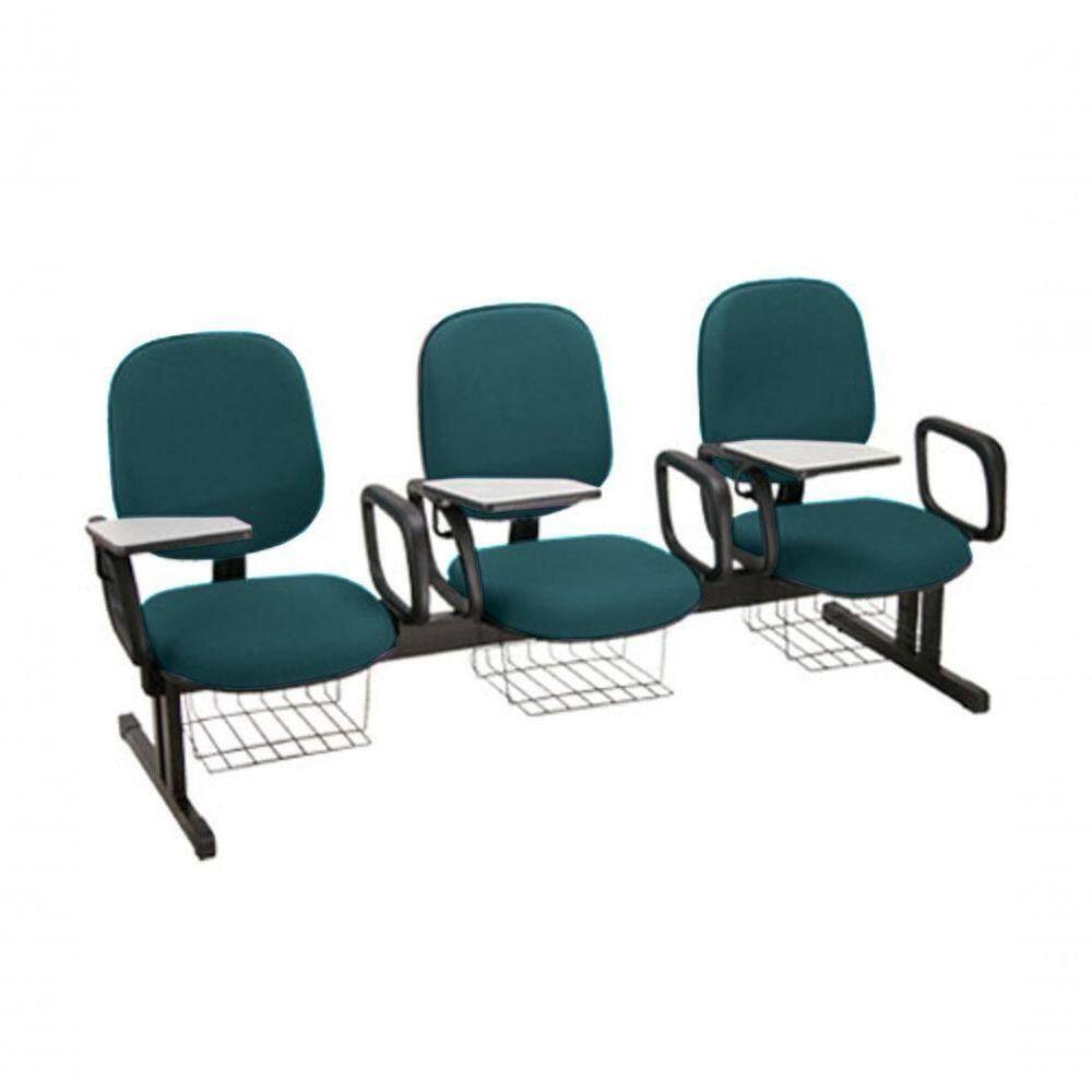 Cadeira Em Longarina Para Escolas Linha Uno Verde