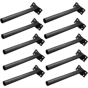 Suporte Luminaria Solar Kit 10 Uni Poste Parede Aço Pintura Eletrostatica Quintal Rua Casa Iluminaçao Segurança Publica