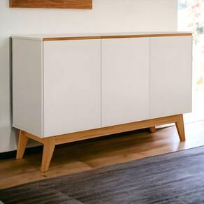 Buffet Ares Lux 3 Portas Off White Tebarrot