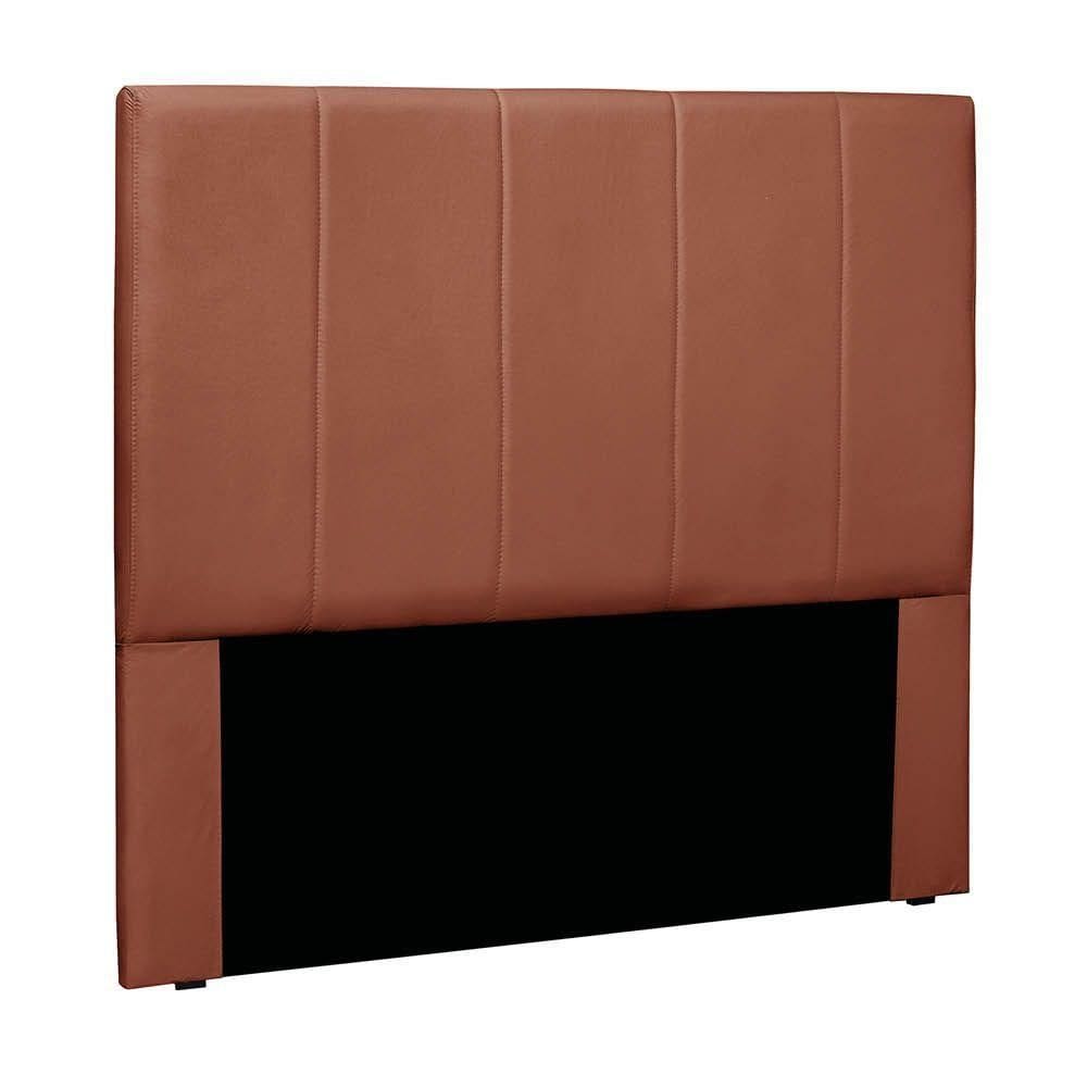 Cabeceira Cama Box Casal 140 Cm Arizona Veludo S04 - D`rossi Cor Cobre