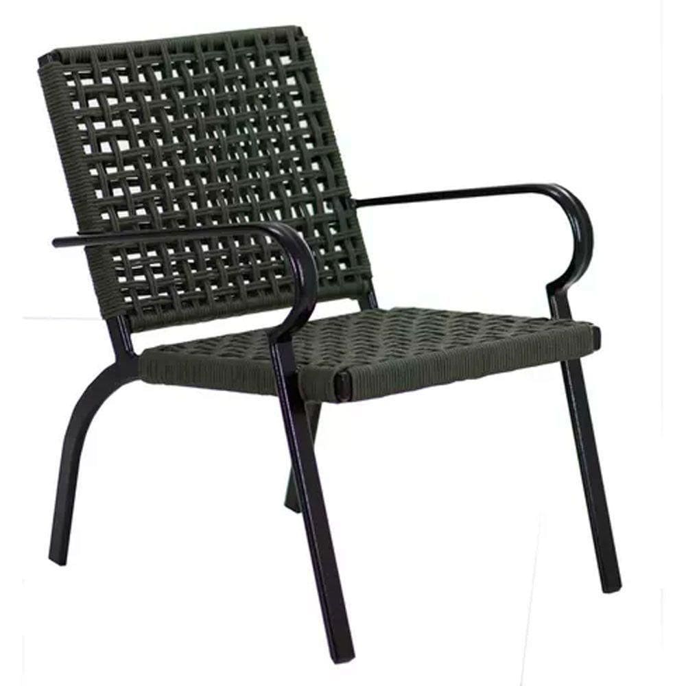 Poltrona Corda Náutica Portrico Alumínio área  Verde