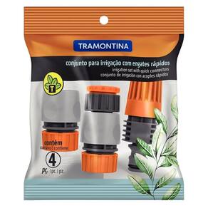 Conjunto Engate Rápido Kit Bico Esguicho 4 Peças Tramontina
