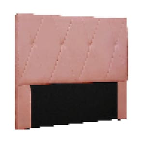 Cabeceira Cama Box Casal 140 Cm Aquilla Veludo S04 - D`rossi Cor Rosa