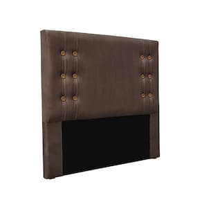 Cabeceira Cama Box Solteiro 90 Cm Gênova Veludo Marrom S04 - D`rossi