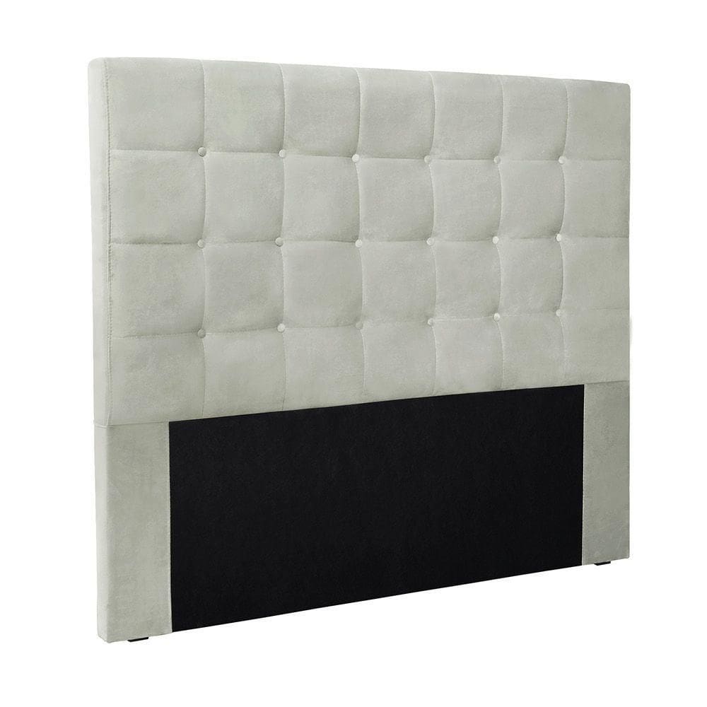 Cabeceira Cama Box Casal 140 Cm Verona Veludo Prata S04 - D`rossi