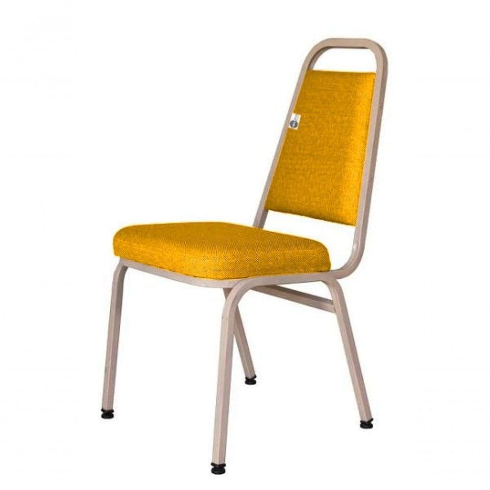 Cadeira Empilhável Para Hotelaria Linha Hotel Jersey Amarelo