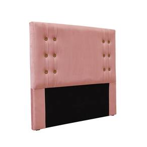Cabeceira Cama Box Solteiro 90 Cm Gênova Veludo Rosa S04 - D`rossi