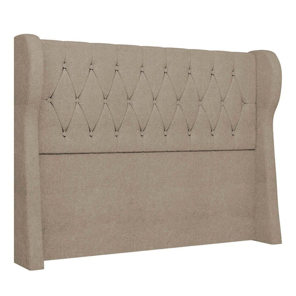 Cabeceira Casal Queen Cama Box 160cm Malva I02 Bouclê Capuccino - Mpozenato