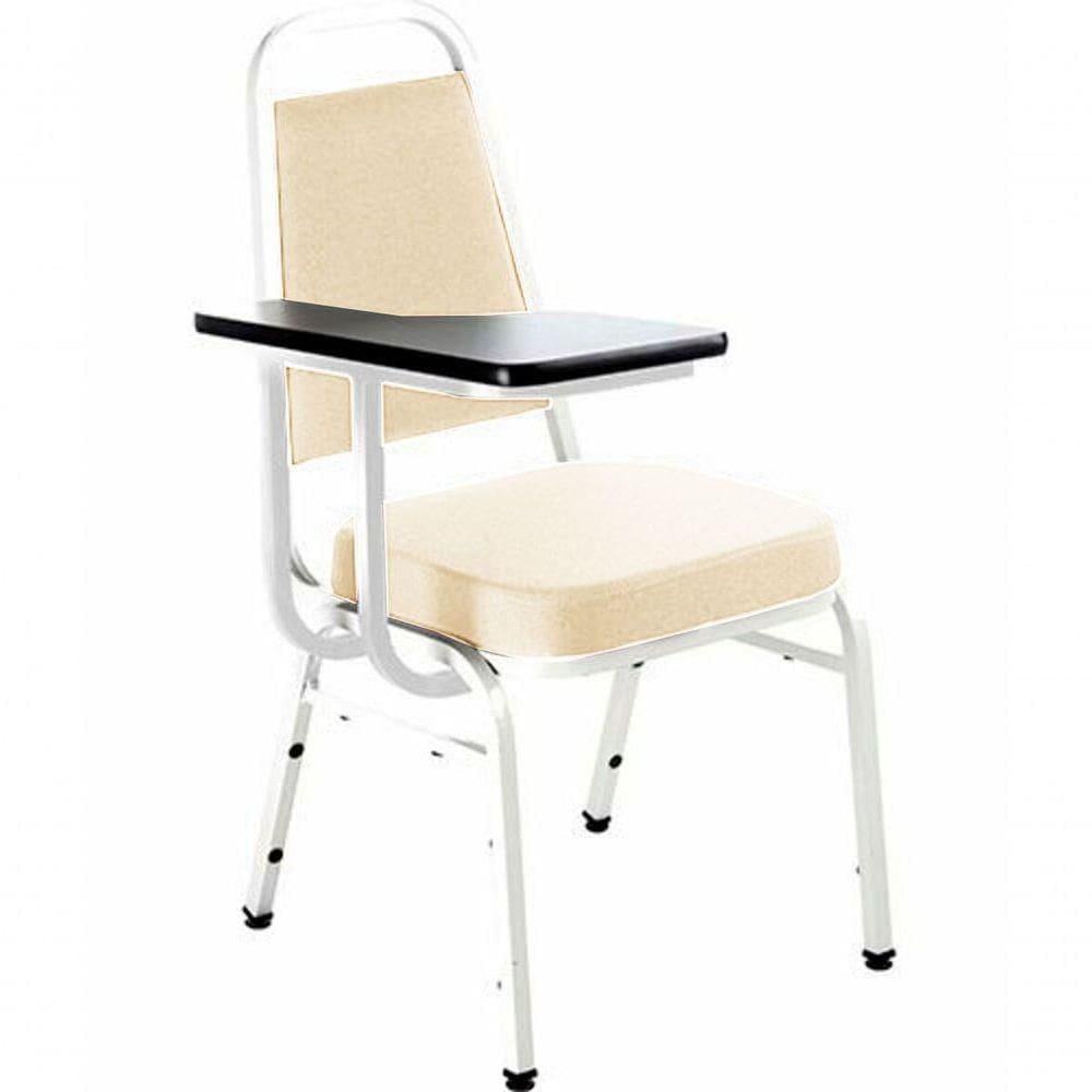Cadeira Universitária Empilhável Linha Hotel Plus Bege