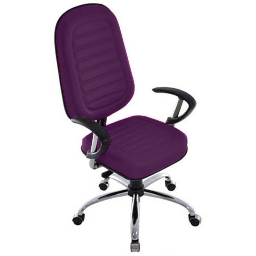 Cadeira Para Escritório Presidente Gomada Linha Blenda Roxo