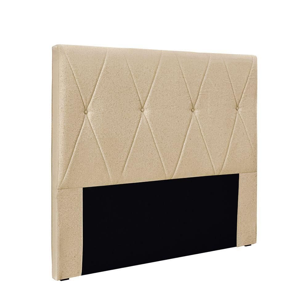 Cabeceira Cama Box Queen 160 Cm Aquilla Linho S04 - D`rossi Cor Dourado